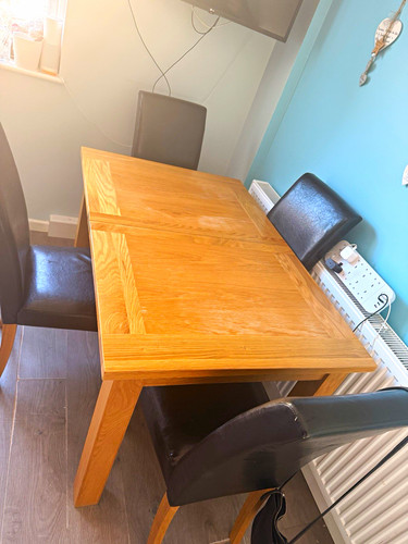 Solid oak 4ft extending dining - solid,