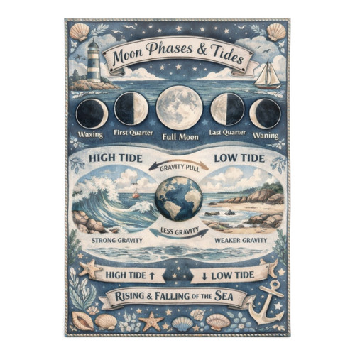 Nautical moon phases tides - moon, &