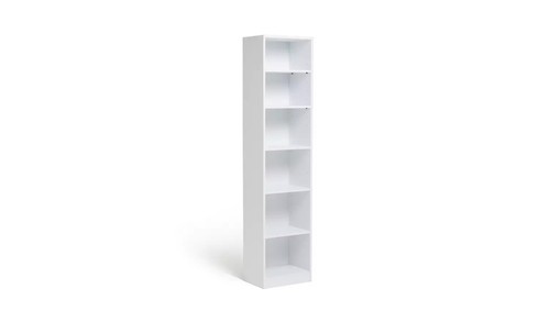 White wood effect bookcase - wood,