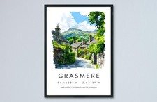 Grasmere Watercolor Poster