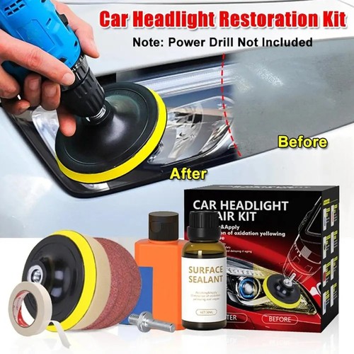 Car headlights restoration kit - headlights,