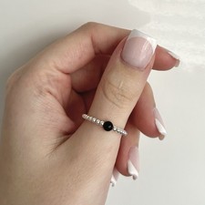 Sterling Silver & Black