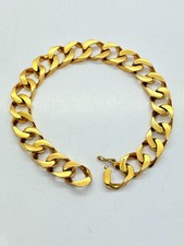 18ct (750) Yellow Solid Gold Heavy Curb Bracelet – 10.0mm – 8"