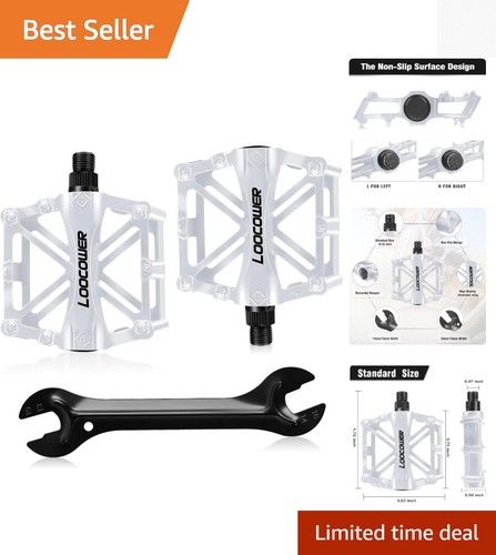 Aluminum antiskid bike pedals - bike,