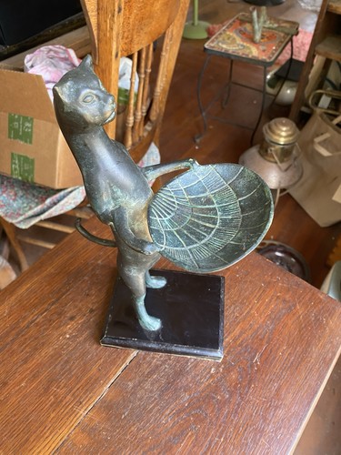 Vintage bronze finish cat - vintage,