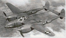 Cross Stitch Pattern  by Florashell - P38 Lightning Aircraft
