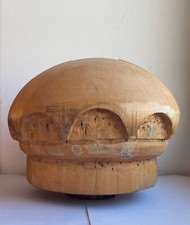 Vintage millinery wood hat