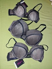 Very Beautiful Lasenza Black/Nude Push-up Plunge  Bra.  Very Beautiful Firm Fit.