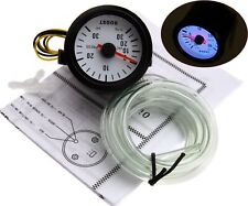 New 52MM Dials PSI Motor Pointer Turbo Boost Gauge Meter LED Display & Hose