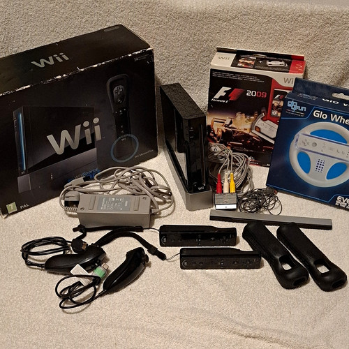 Nintendo wii black boxed - nintendo,