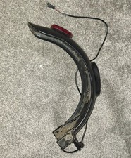 Electric Scooter Rear Fender with Brake Light & Wiring – Black Replacement Part