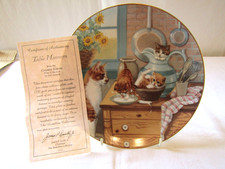 ASSORTED THE HAMILTON COLLECTION COUNTRY KITTENS CABINET PLATES  ( CHOOSE )