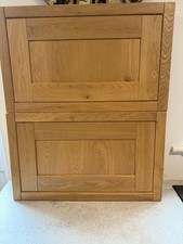 TWO X SOLID  OAK IN FRAME STYLE KITCHEN DRAWER FRONTS 2 X  600 X 360 STOCK DZ641