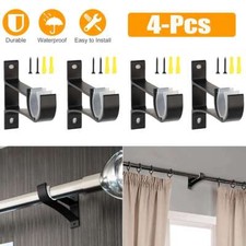 4 Pcs Single Curtain Rod