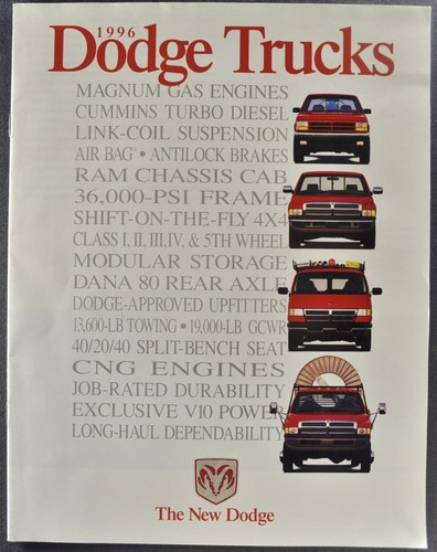 1996 dodge truck brochure - 1996,