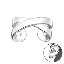 925 Sterling Silver Infinity Design Ear Cuff (Design 2)