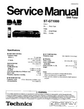 Technics  Service Manual