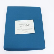 John Lewis 200 Thread Count Egyptian Cotton Duvet Cover Teal Double
