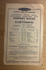 BR 1954 Railway Grimsby Docks Cleethorpes Buffet Car Excursions 