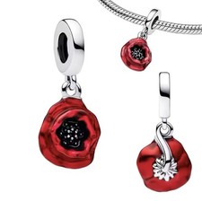 Poppy Charm For Charm Bracelet