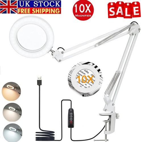 10x magnifier glass led - 10x,