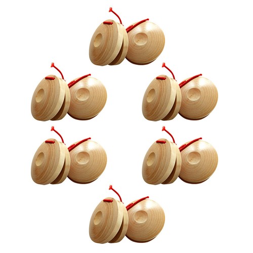 Percussion wooden castanets - wooden,