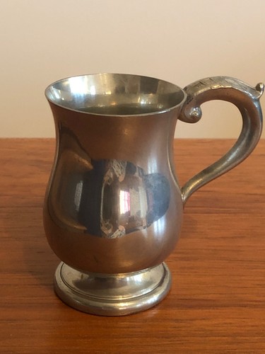 Vintage english pewter cream - pewter,