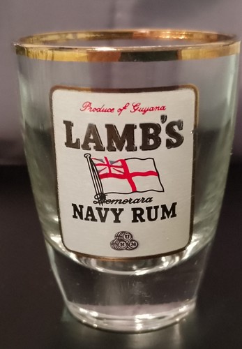 Lamb navy rum vintage shot - lamb's,