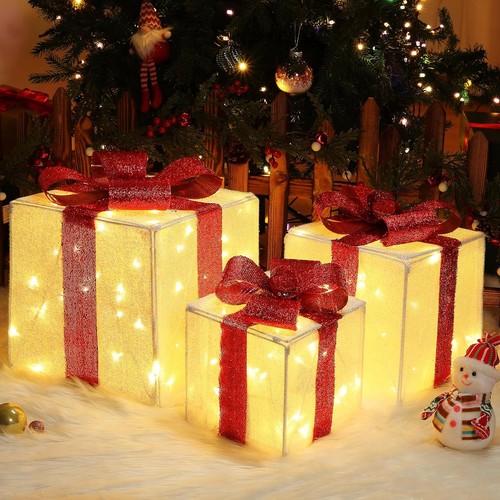 Set light up present - set, 3
