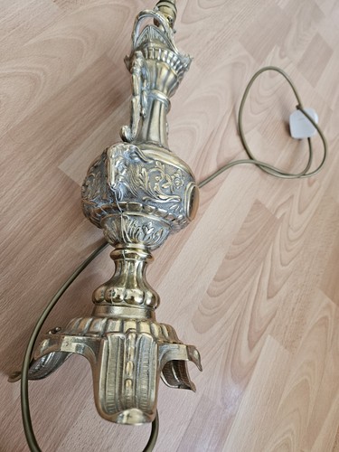 Antique brass table lamp large - table,