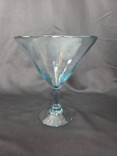 Hand blown clear margarita - blown,