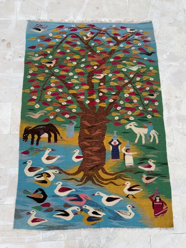 Vintage hand woven egyptian - vintage,
