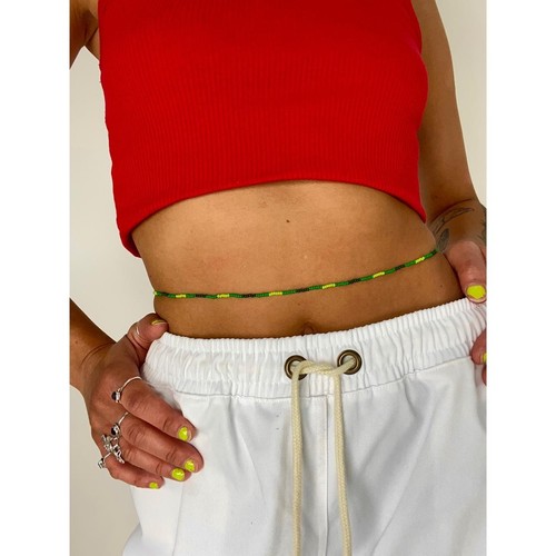 Handmade green hues glass - handmade,