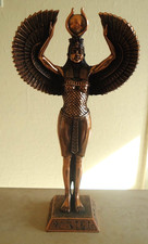 The Leonardo Collection Egyptian Isis Winged Goddess Copper Finish 34cm Statue