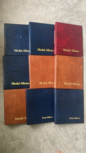 Coin and medal albums - 9x,