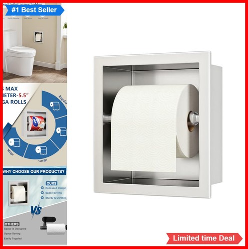 Recessed toilet paper holder - recessed,