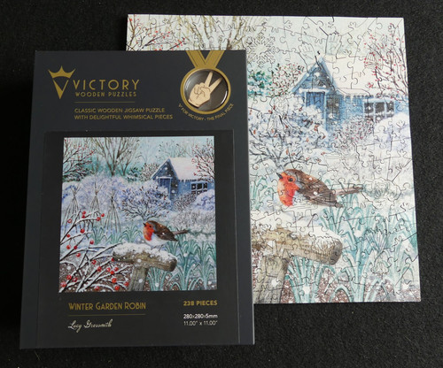 Victory wooden puzzle - puzzle., winter