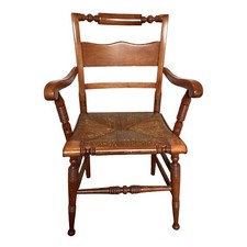 Hitchcock Arm Chair with Rush