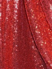 Red 3mm Sequin Fabric Sparkly