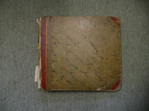 Victorian scrap album with - scrap,