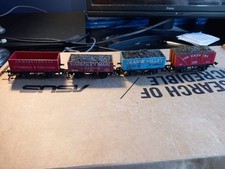 Lot Of 4 Oo Gauge Coal Wagons Hornby/lima, J.k.harrison; Barnsley Main; Dearn;
