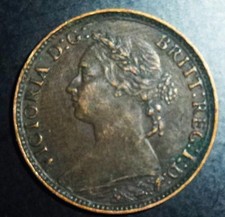 1881 Victorian farthing in good grade