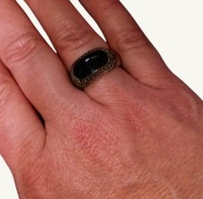 Onyx Signet Ring Vintage