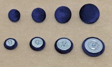 Navy Fashion Fabric Crushed