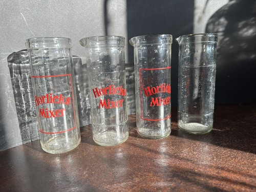 Set vintage horlicks glass - of,