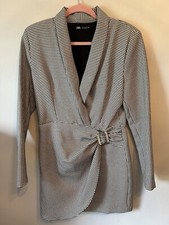 Zara Houndstooth Blazer Dress Large