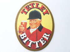Vintage TETLEY'S - England Cricket Team Sponsors . Cat No'202 Beer mat / Coaster