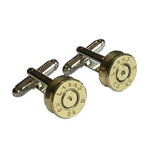 Men's Gold 7.62 Nato Bullet Cufflinks - Military, Armed Forces, Navy, Army Gift