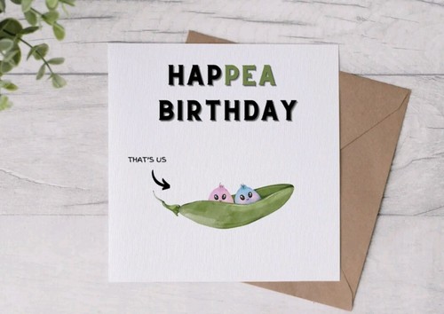 Happea birthday peas - a, pod