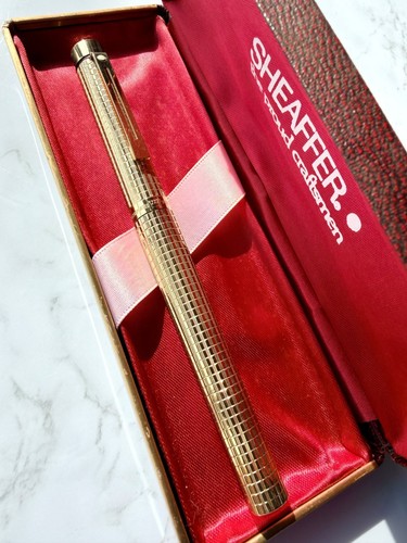 Sheaffer gold plated fountain - sheaffer,